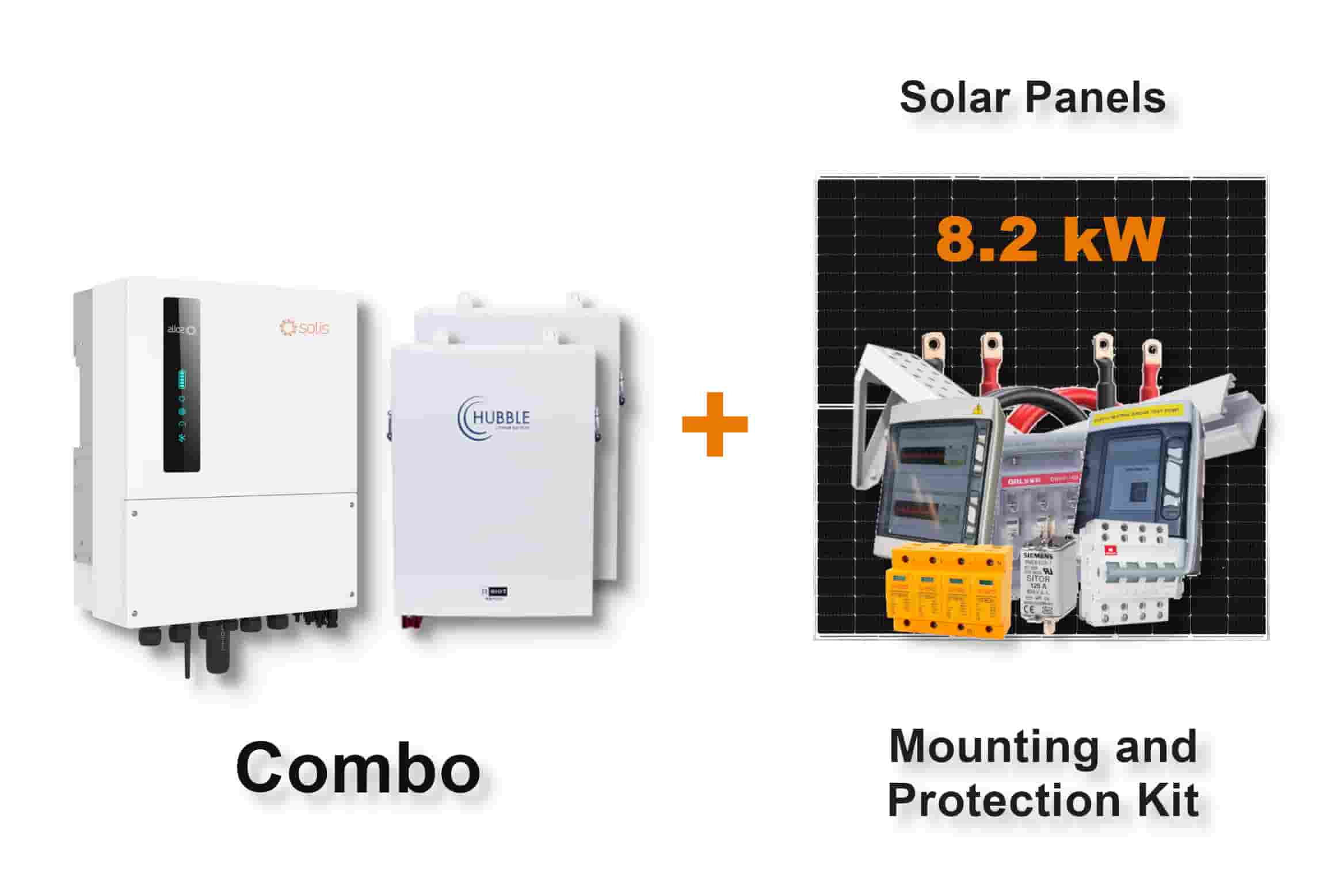 5.0 kW SOLIS S6 Hybrid - HUBBLE Combo, c/w 2x 5.5 kWh Lithium Batteries