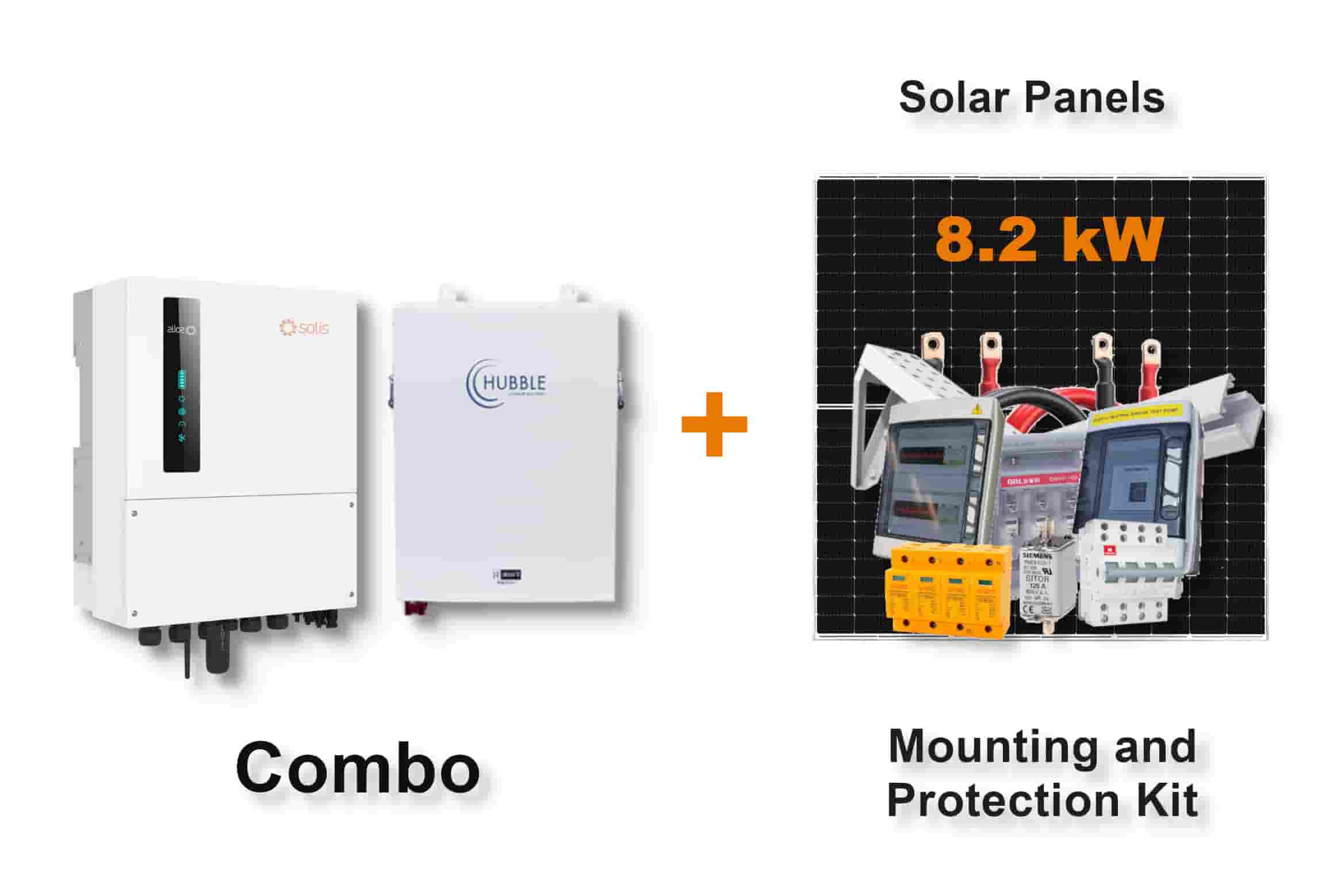 5.0 kW SOLIS S6 Hybrid - HUBBLE Combo, c/w 5.5 kWh Lithium Battery