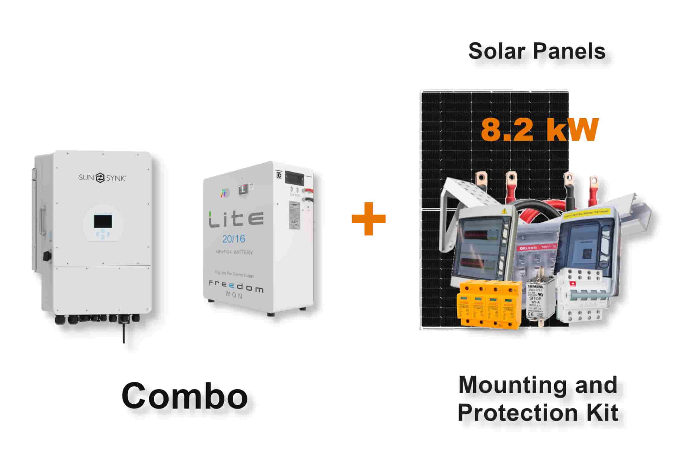 12.0 kW SUNSYNK 3-Phase Hybrid - FREEDOM WON Combo, c/w 20 kWh Floor Standing Lithium Battery 12.0 kW SUNSYNK 3-Phase Hybrid - FREEDOM WON Combo, c/w 20 kWh Floor Standing Lithium Battery