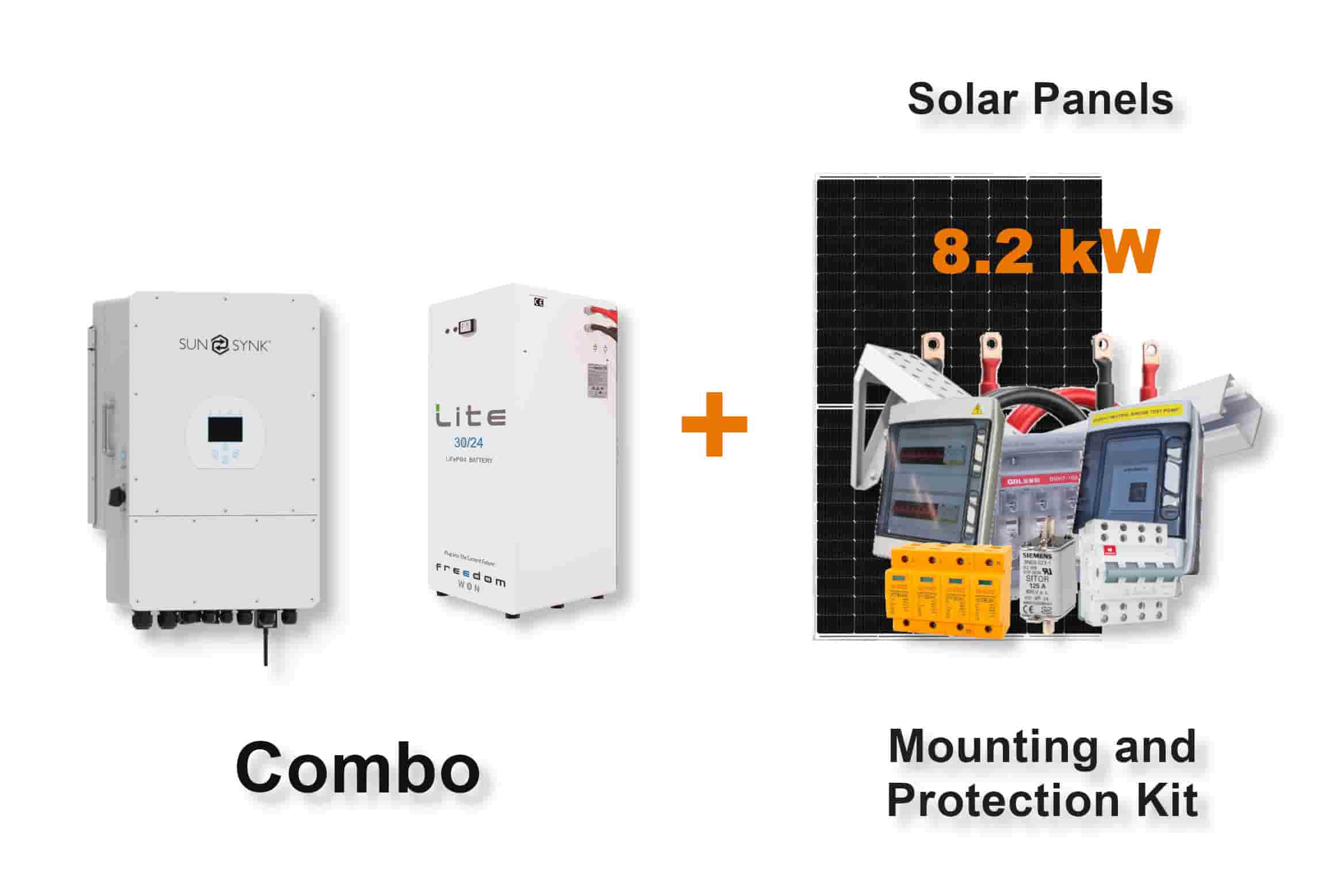 12.0 kW SUNSYNK 3-Phase Hybrid - FREEDOM WON Combo, c/w 30.0 kWh Lithium Battery 12.0 kW SUNSYNK 3-Phase Hybrid - FREEDOM WON Combo, c/w 30.0 kWh Lithium Battery