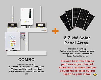 5.0 kW SOLIS S6 Hybrid - HUBBLE Combo, c/w 5.5 kWh Lithium Battery