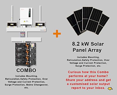 5.0 kW SOLIS S6 Hybrid - PYLONTECH Combo, c/w 4x 3.5 kWh Lithium Batteries