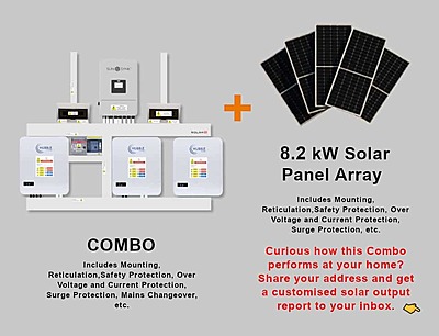 8.0 kW SUNSYNK Hybrid - HUBBLE Combo, c/w 3x 5.12 kWh Lithium Batteries