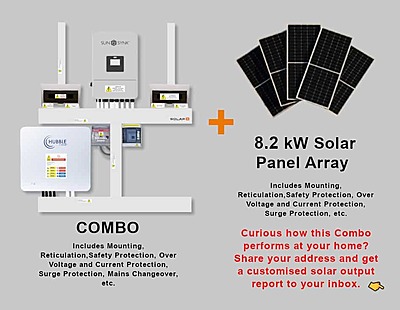8.0 kW SUNSYNK Hybrid - HUBBLE Combo, c/w 10.0 kWh Lithium Battery 8.0 kW SUNSYNK Hybrid - HUBBLE Combo, c/w 10.0 kWh Lithium Battery