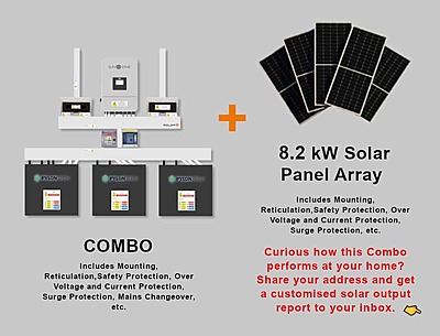 8.0 kW SUNSYNK Hybrid - PYLONTECH Combo, c/w 3x 4.8 kWh Lithium Batteries