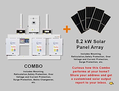 12.0 kW SUNSYNK 3-Phase Hybrid - HUBBLE Combo, c/w 3x 5.5 kWh Lithium Batteries