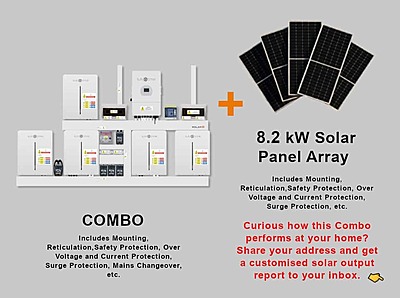 12.0 kW SUNSYNK 3-Phase Hybrid - SUNSYNK Combo, c/w 5 x 5.32 G kWh Lithium Batteries