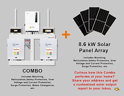 8.0 kW SOLIS S6 Hybrid Combo, c/w 2x 5.5 kWh HUBBLE Lithium Batteries