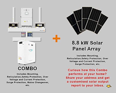 16.0 kW SUNSYNK Hybrid - FREEDOM WON Combo, c/w 20 kWh Floor Standing Lithium Battery