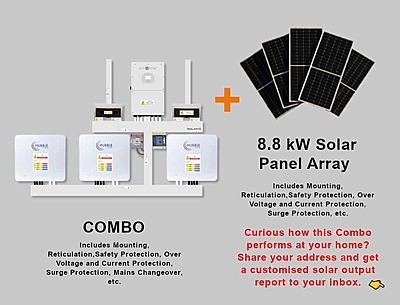 16.0 kW SUNSYNK Hybrid - HUBBLE Combo, c/w 3x 10.0 kWh Lithium Batteries