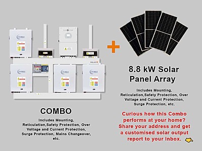 16.0 kW SUNSYNK Hybrid - HUBBLE Combo, c/w 4x 5.5 kWh Lithium Batteries