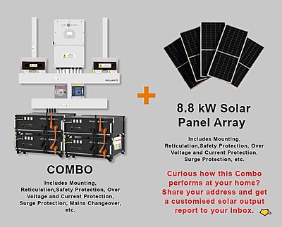 16.0 kW SUNSYNK Hybrid - PYLONTECH Combo, c/w 4x 4.8 kWh Lithium Batteries