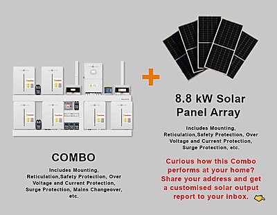 16.0 kW SUNSYNK Hybrid - SUNSYNK Combo, c/w 6 x 5.32 G kWh Lithium Batteries