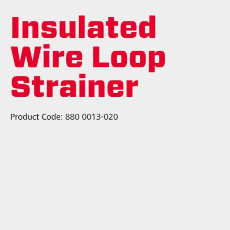 Speedrite Insulated Wire Loop Strainer- 10 Pcs