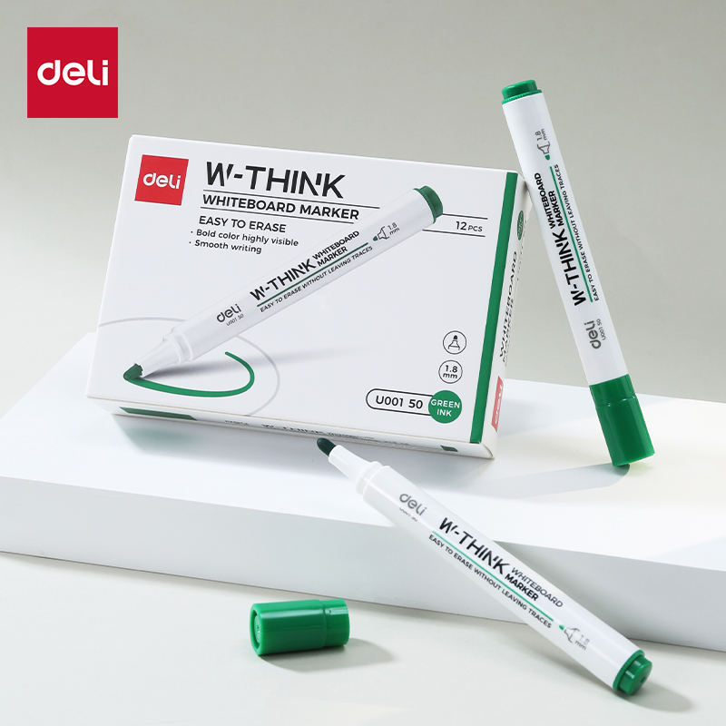 DELI U00150 THINK WHITEBOARD BULLET MARKER GREEN