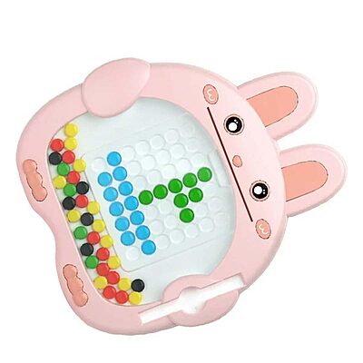 Amazkart Cartoon Bunny Shaped Magnetic Dot Drawing Board