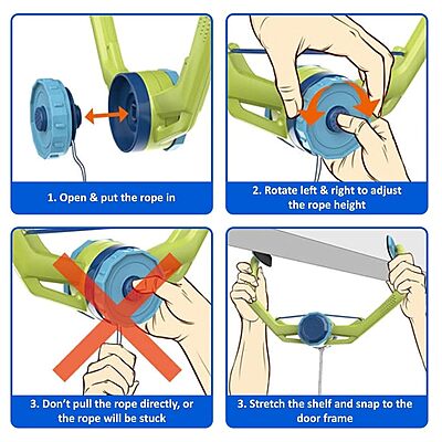 Amazkart Door Hanging Table Tennis Trainer for Kids