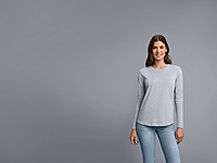Next Level Apparel® Women’s Cotton Relaxed Long Sleeve Tee - NL3911