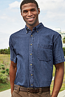 Port & Co™ Short Sleeve Value Denim Shirt - SP11