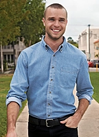 Port & Co™ Long Sleeve Value Denim Shirt - SP10