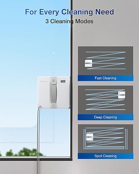 Ecovacs WINBOT MINI Smart Window Cleaner - Ultra-Thin, 7,500 Pa Suction