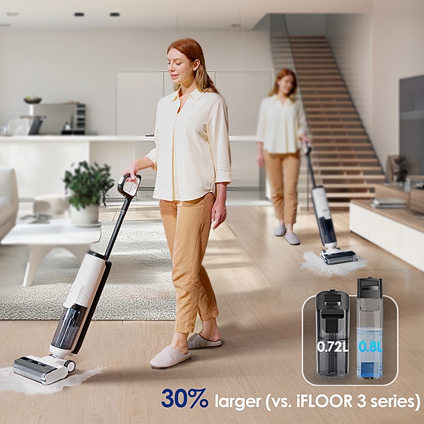 iFLOOR 5 SERIES Cordless Wet & Dry Floor Washer Vacuum Cleaner 6,000Pa Suction Power - Unboxed deal