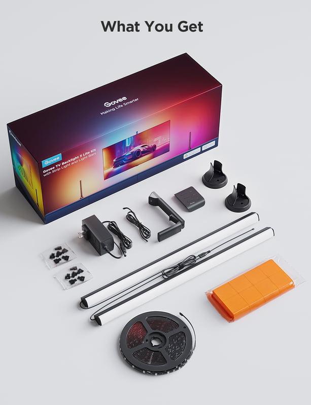 Govee TV Backlight 3 Lite Kit  With Strip Light and Light Bar