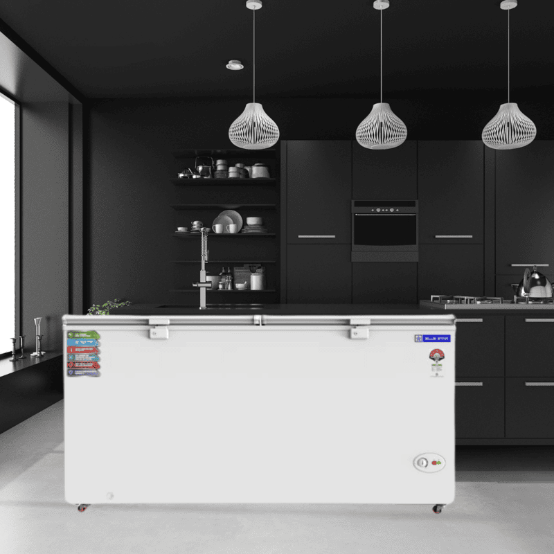 Blue Star CF5-575NEYW Chest Freezer with External Condenser for Efficient Cooling