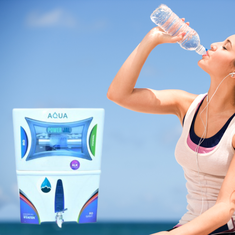 Close-Up of The Power Jal Aqua Shield-VIVO ROUV+Alkaline RO Water Purifier