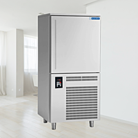 High-performance cooling system of a Blue Star BF15G Blast Freezer.