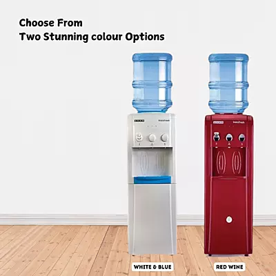 Usha Instafresh Standing Water Dispenser available in two Colour: Red Wine and White & Blue Colour Usha Instafresh Standing Water Dispenser available in two Colour: Red Wine and White & Blue Colour