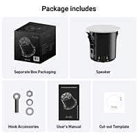 Arylic waterproof CK30C 3" 60W Coaxial HD In-ceiling Speaker