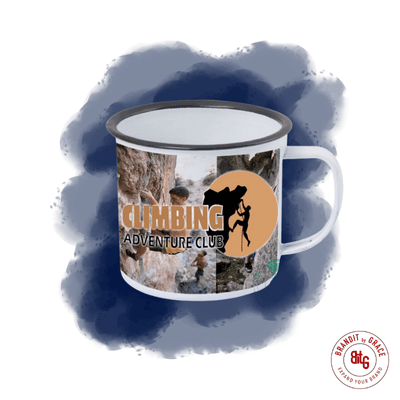 Custom Enamel Mug Black Rim