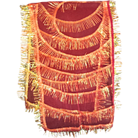 Red Cloth and Gold Colour Boarder fully decorated Designer Chunri