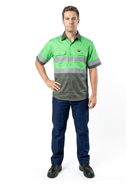 Hi-Viz Vented S/S Workshirt