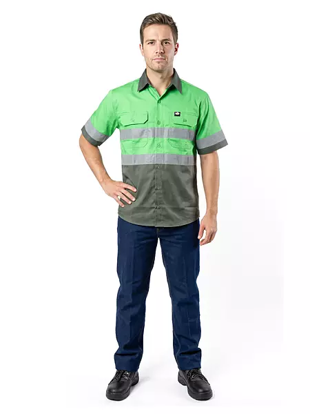 Hi-Viz Vented S/S Workshirt