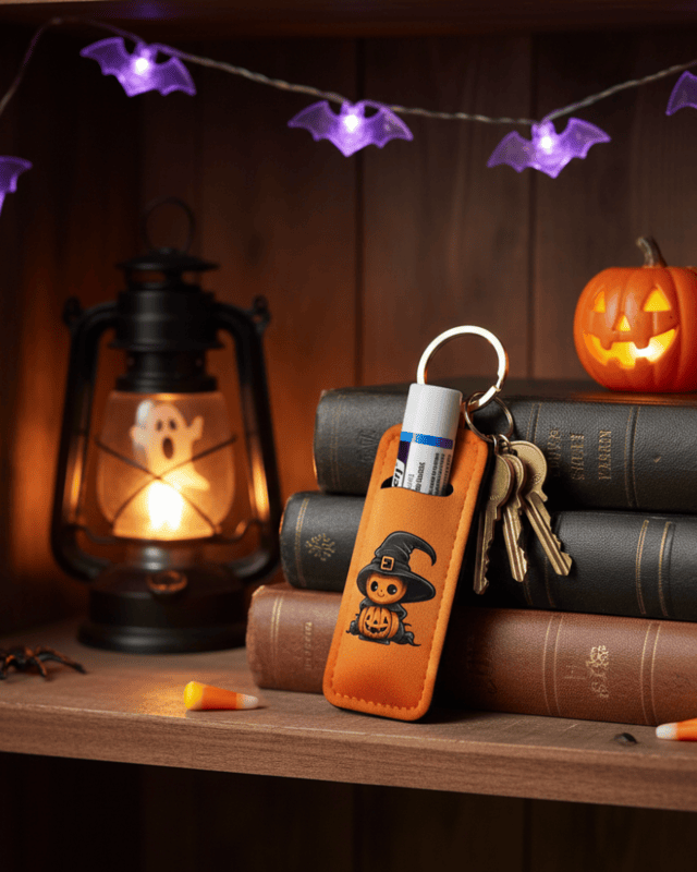 Halloween Lip Balm Keychain
