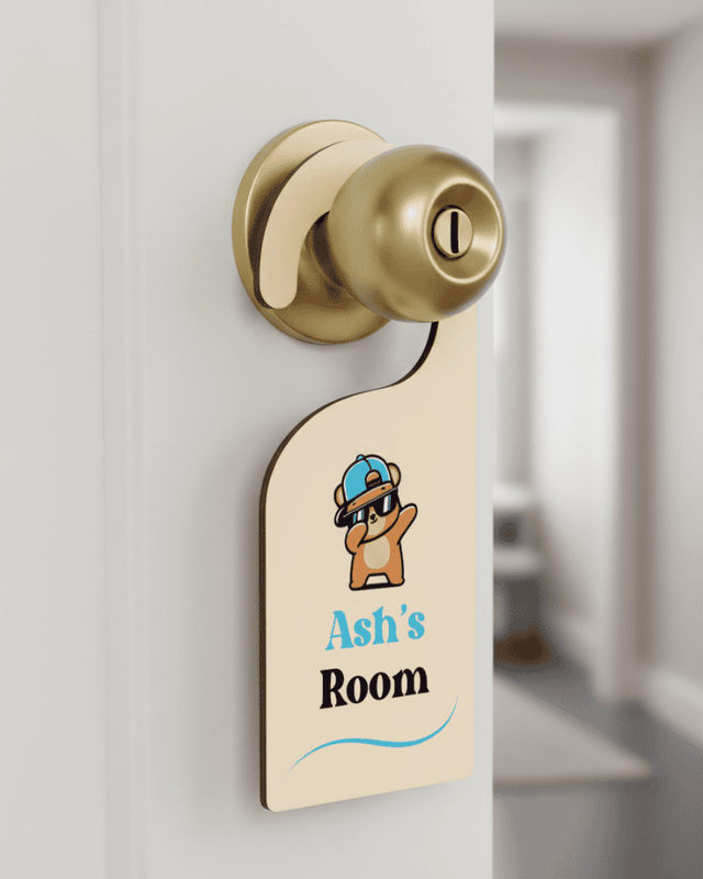 Personalized Bedroom Door Hanger