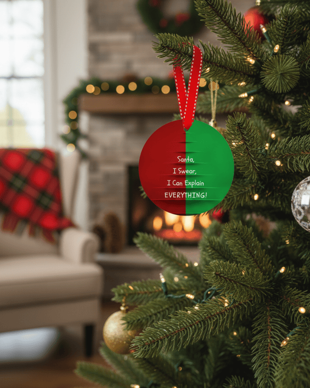 Naughty List Christmas Ornament