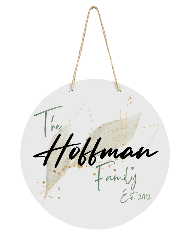 Personalized Family Established Door Sign