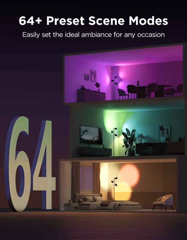 Govee RGBWW Tree Floor Lamp Compatible with Matter