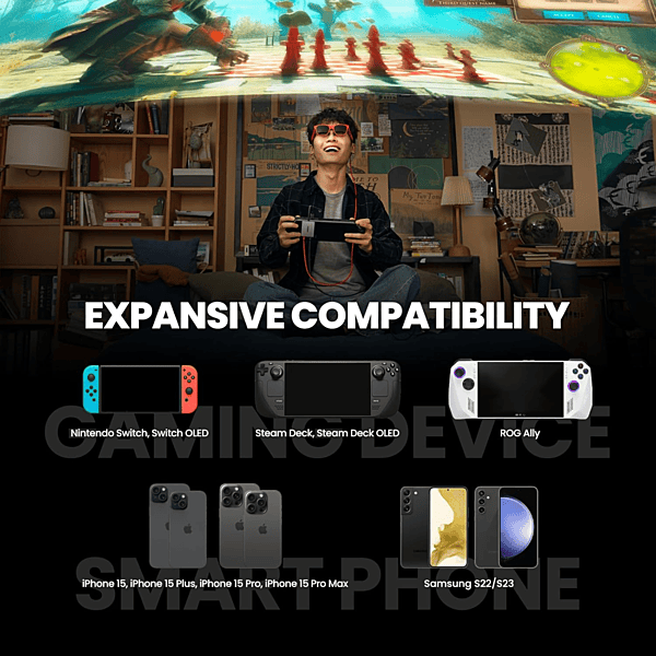 XREAL One PRO + Beam Pro – BUNDLE DEAL-M (IPD 57-66mm)-Wi-Fi 6GB + 128GB