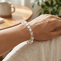 Clear Quartz Bracelet (Sphatik)