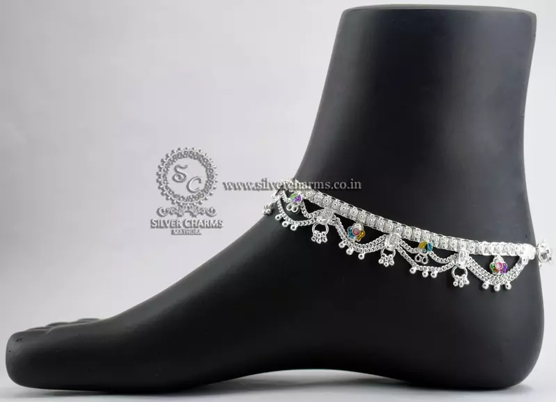 80 Gram Silver Payal Price