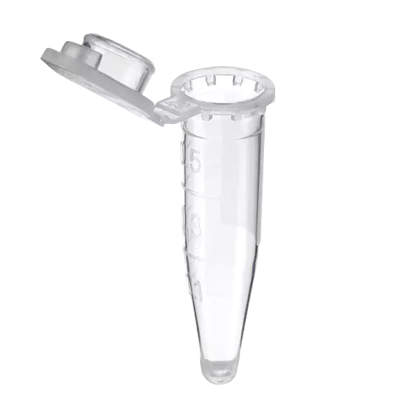 0.5ml Microcentrifuge Tubes, with safe lock,Clear, Non-Sterile,DNase & RNase Free,  Safe-lock, 500 Pieces/Bag/Pack, 10 Packs/Case