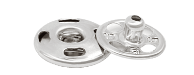 SEW ON SNAPS-NICKEL-SIZE 2/0 SEW ON SNAPS-NICKEL-SIZE 2/0