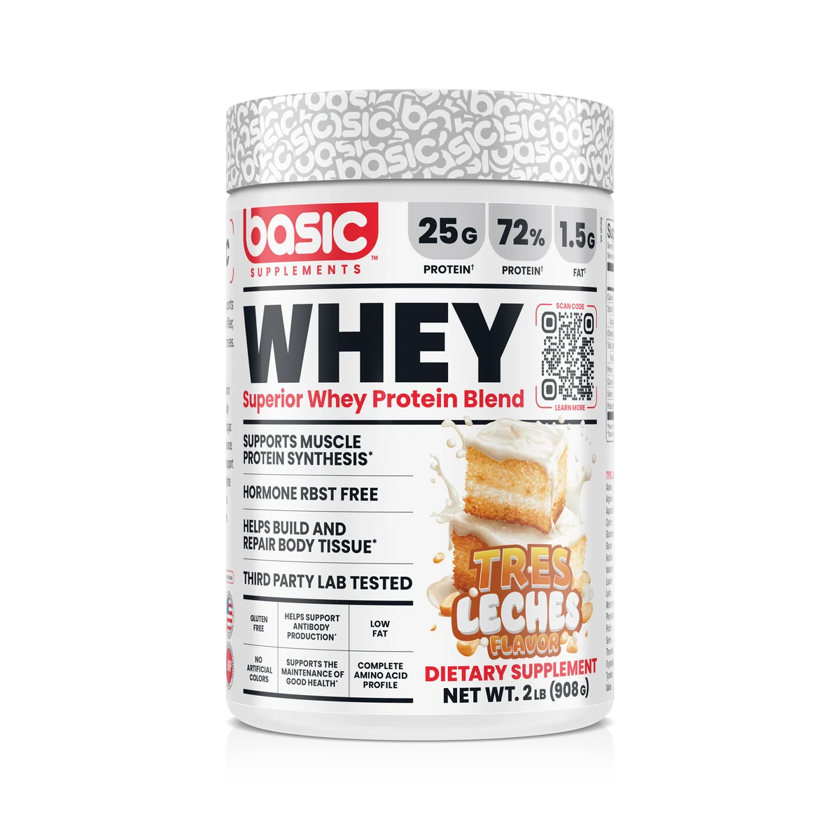 Basic | Whey Protein (2lb) | Tres Leches