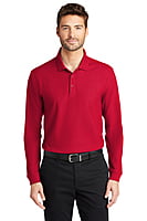 K100LS PLAYERA POLO CABALLERO ML PORT AUTHORITY CORE CLASSIC