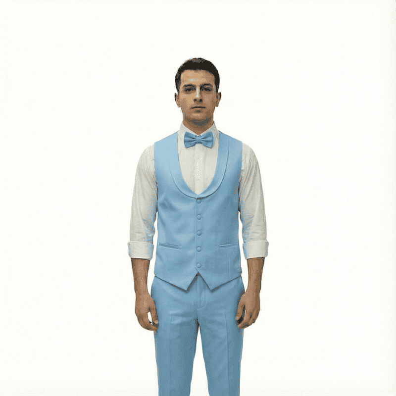 Men’s Corporate Waistcoat – 5-Button Design in Poly-Viscose