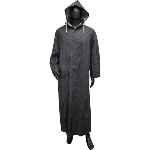 Black riders rain coat, 35mm, 60"long